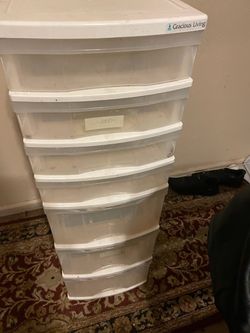Gracious Living 7-Drawer Plastic Storage Tower