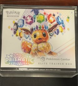 Prismatic Evolutions Pokemon Center Elite Trainer Box