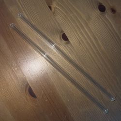 2 Reusable Glass Straws – NEW