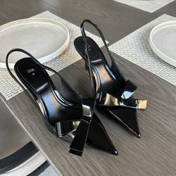 Patent Black Women Heels