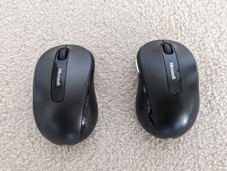Two Microsoft Wireless Mobile Mouses