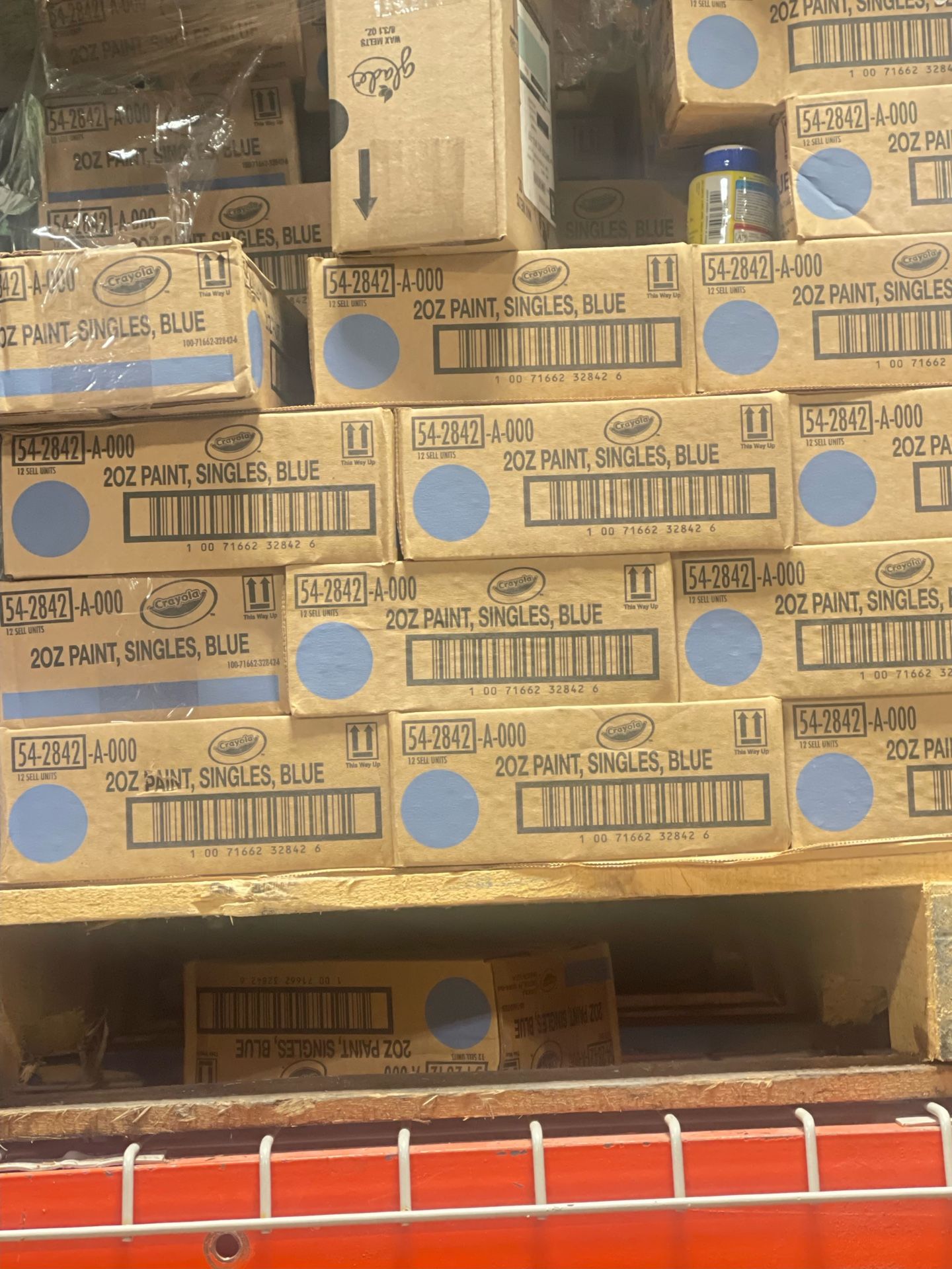 Pallet Of Blue Paint 240