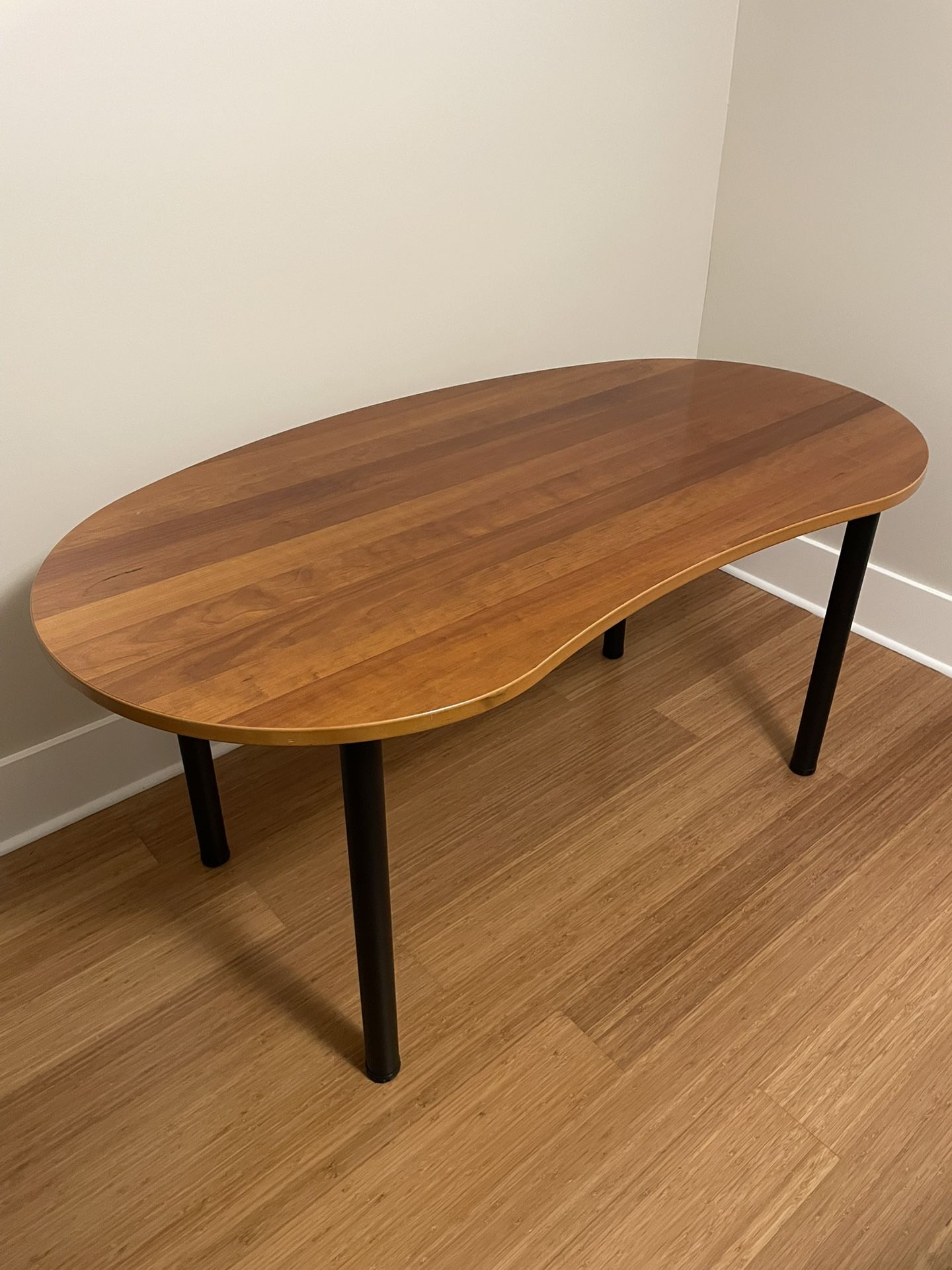 Aged Mahogany Veneer Desk (63” x 34”)
