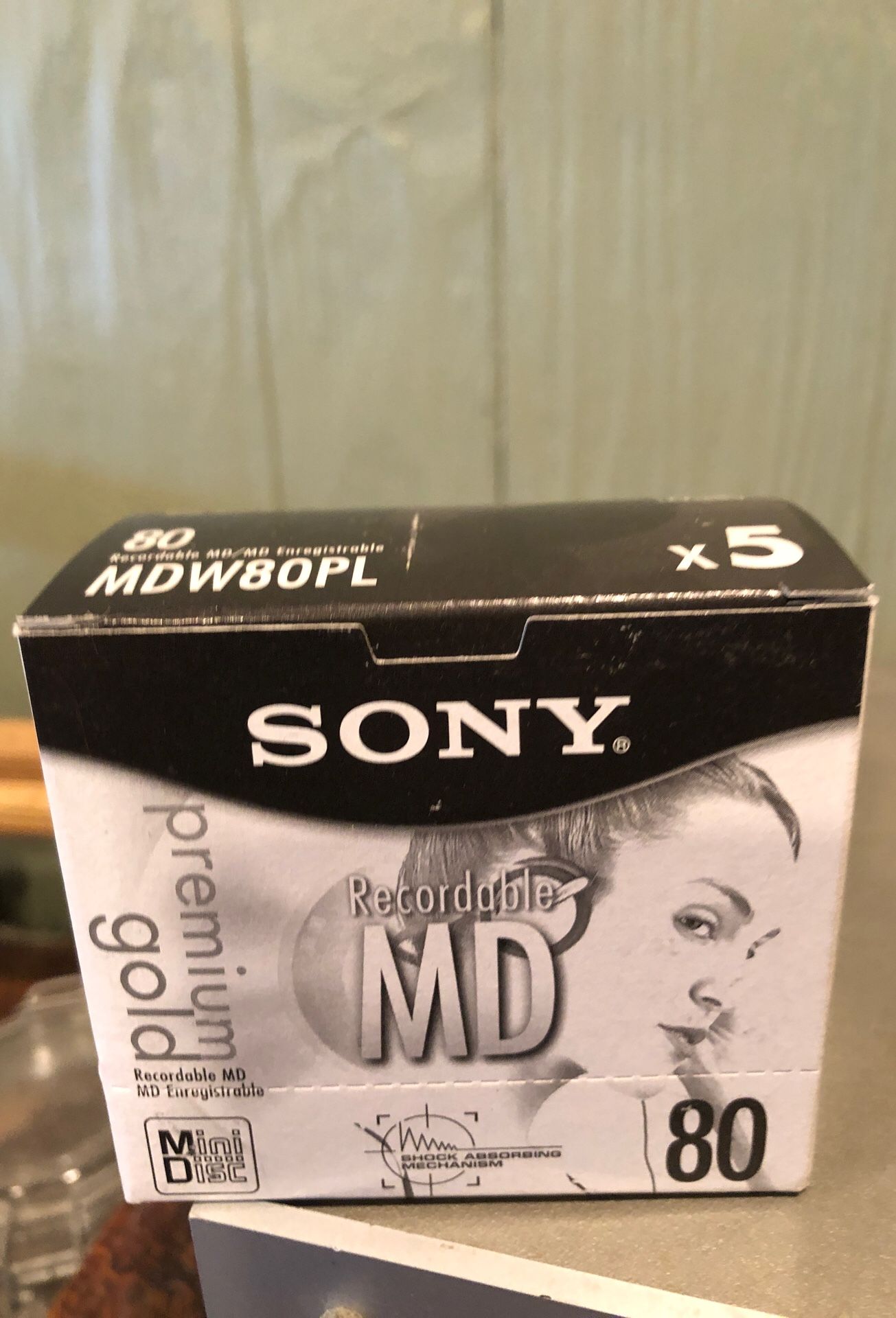 Sony MDW80PL Premium Gold MiniDisc - new pack of 5 - multiple packs