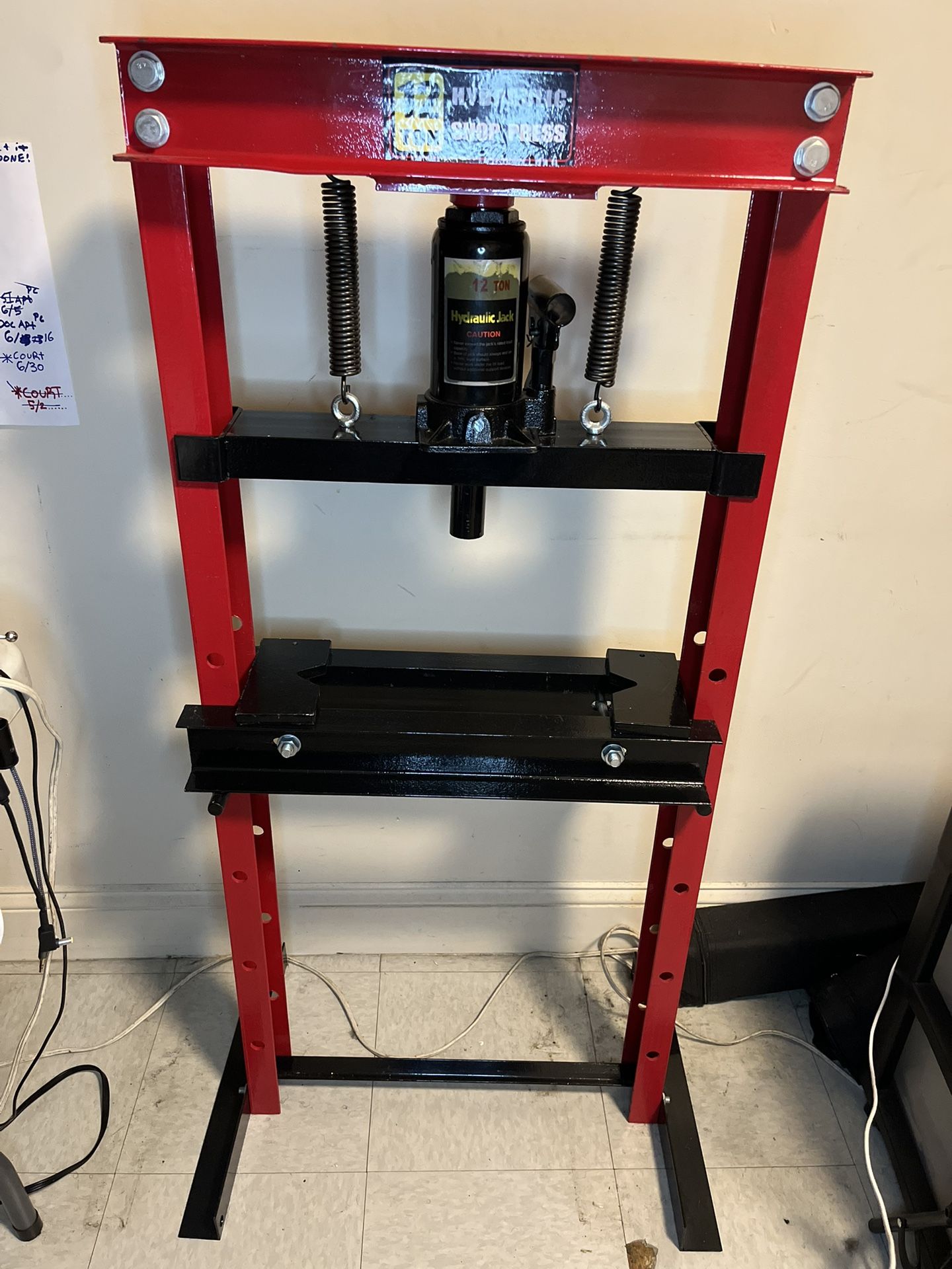 12 Ton Hydraulic Shop Press