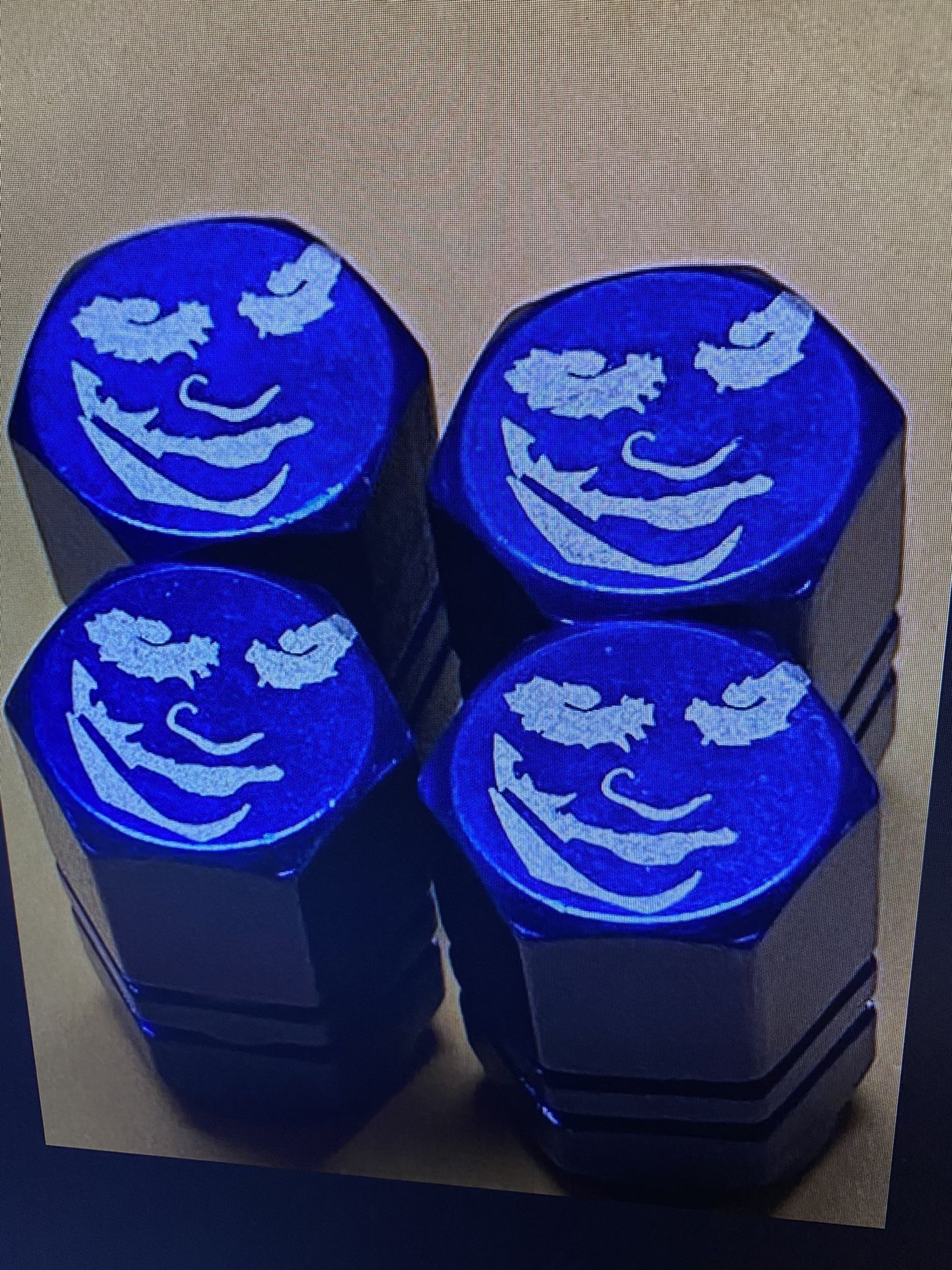 Joker tire valve stem caps four pack