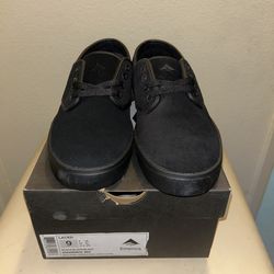 Emerica Laced Skate Shoes Size 9 Men Triple Black New in Box