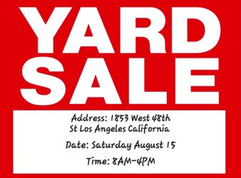 Yard Sale