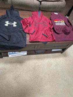 Boys under armour hoodie lot youth medium