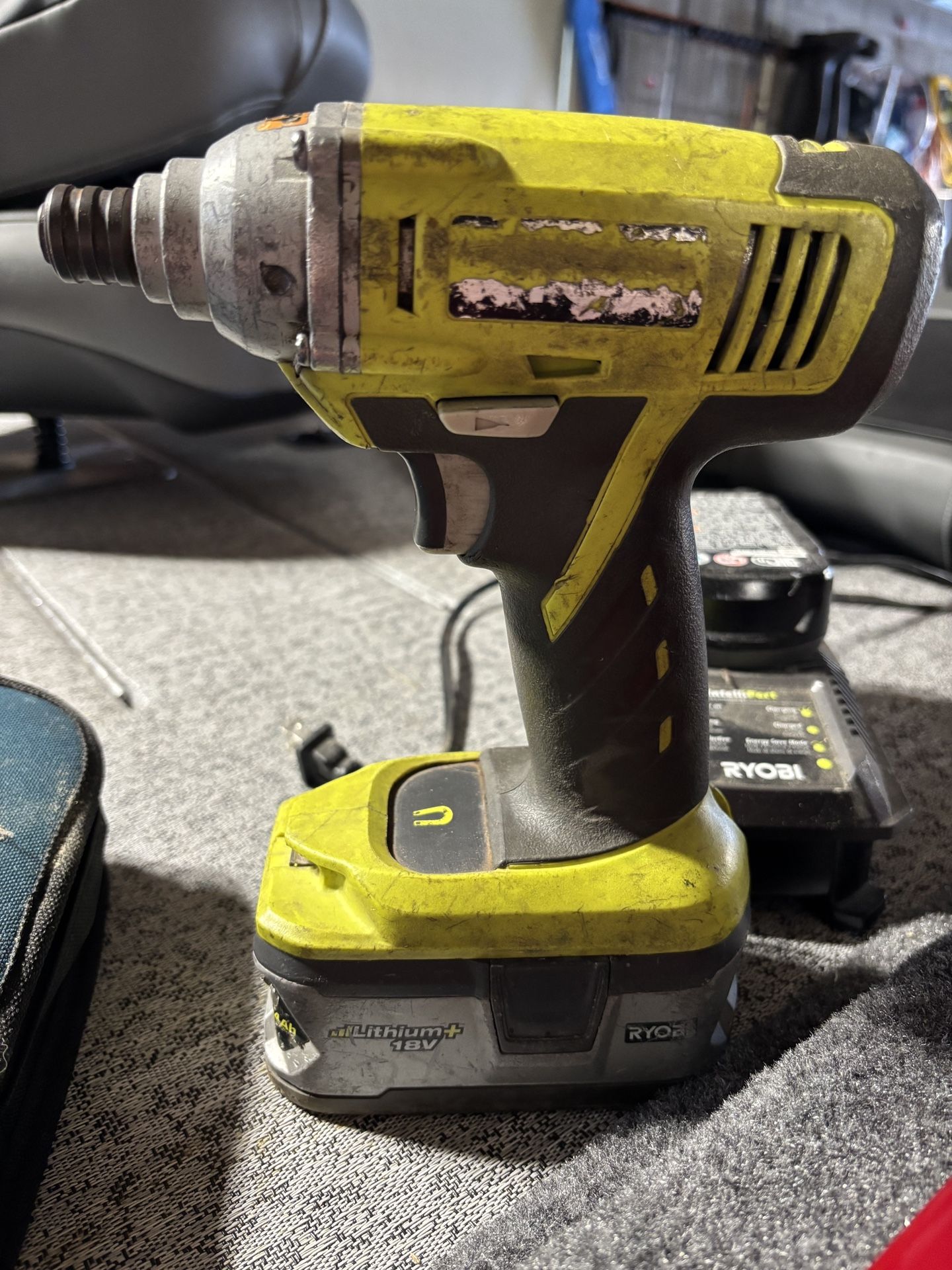 Ryobi Impact Driver, 2 Batteries, Charger