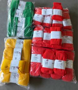 65 Pairs Brand New Youth Soccer Socks - Bulk Lot or 3-Pair Packs