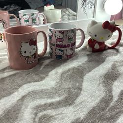 Hello Kitty Glass Cups 