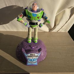 1995 VINTAGE Disney BUZZ LIGHTYEAR TALKING BANK THINKWAY Works