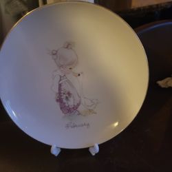 Precious Moments February Plate