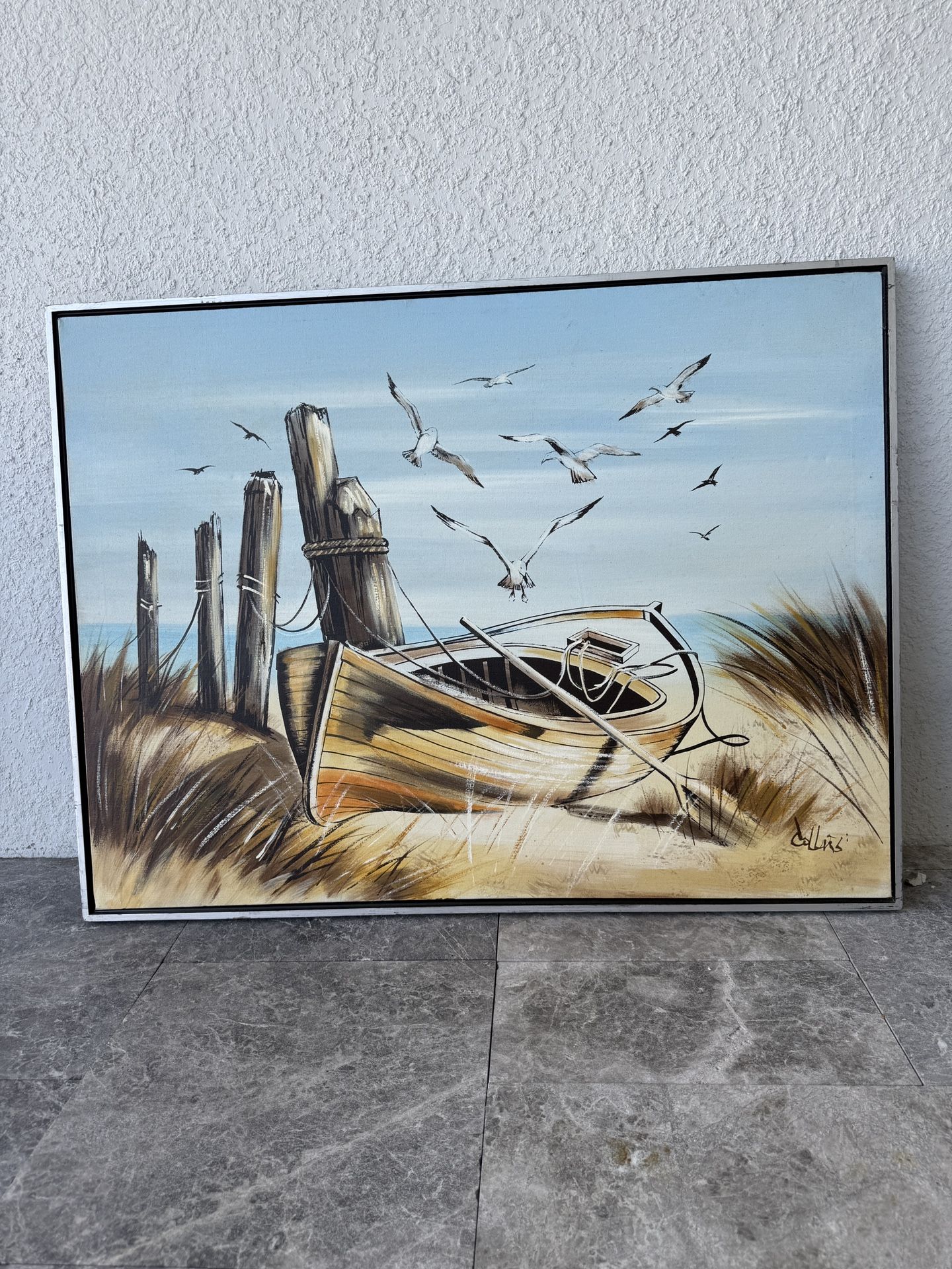 Nautical Landscape Wall Art Oil Painting