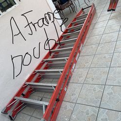 Excellent Condition, Fiberglass Different Sizes Heavy Duty Double Side Ladders