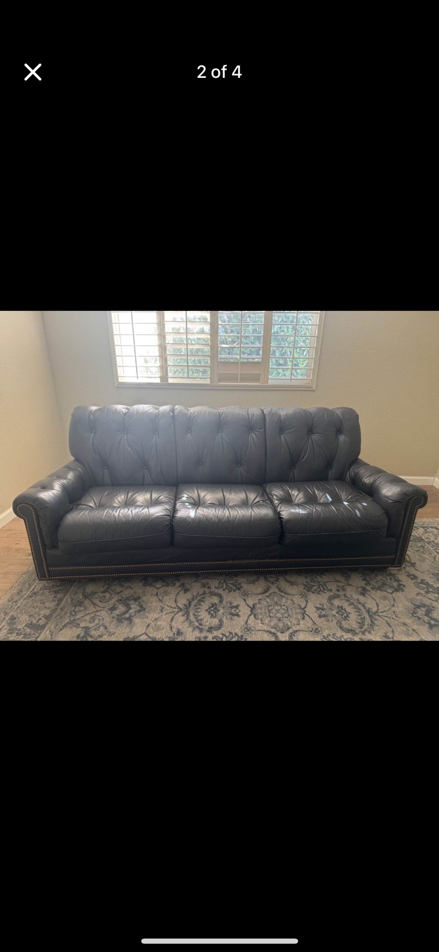 9/10 Leather Couch
