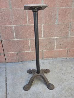 Vintage Cast Iron Table Base 27in Tall