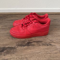 Red Nike Air Force One