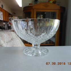 Longchamp 24% Leaded Crystal Footed Bowl