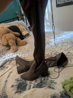 Forever Gray Suede boots