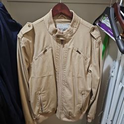 Guess Men's Bomber Biker Jacket Medium