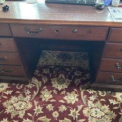 Heavy Wood Office Desk 