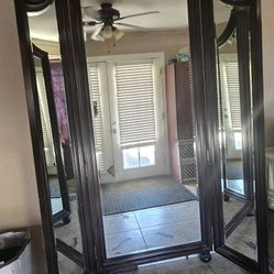 8 Ft. 3 Sided  Full Length Mirror 