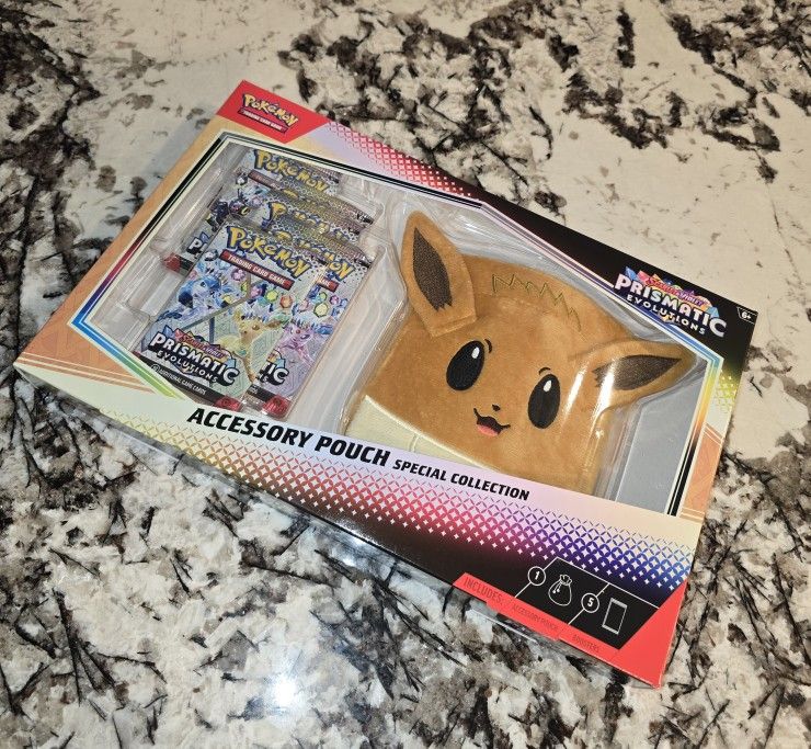 Pokemon Prismatic Evolutions Pouch Collection