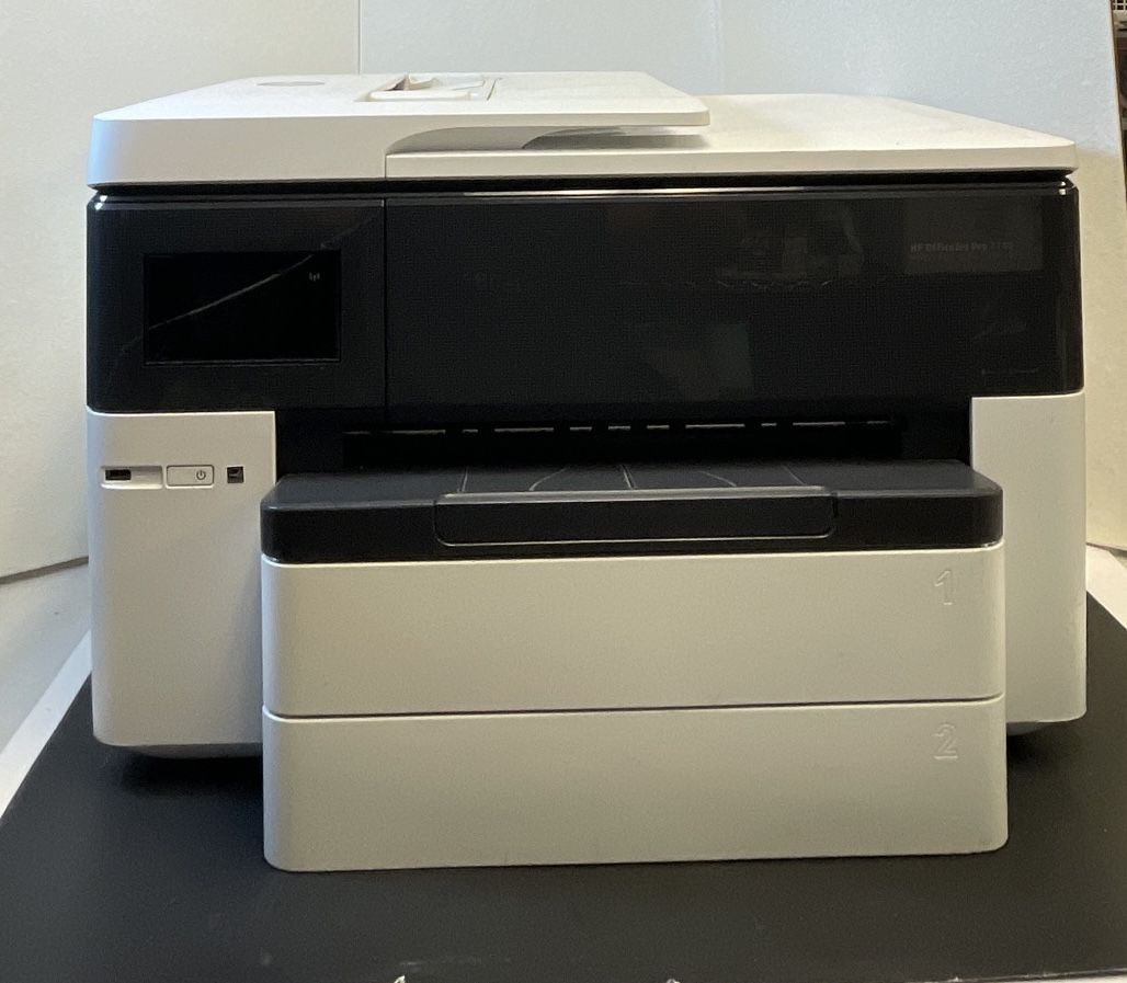 HP OfficeJet Pro 7740 Wide Format All in One Printer Copy Scan Fax NEEDS INK