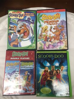 LOT OF 4 SCOOBY DOO DVDS