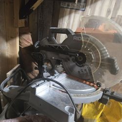 Rigid Ten Inch Table Saw And Ten Inch Miter Saw