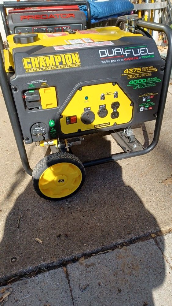 Champion Dual Fuel Generator 4375 Watt