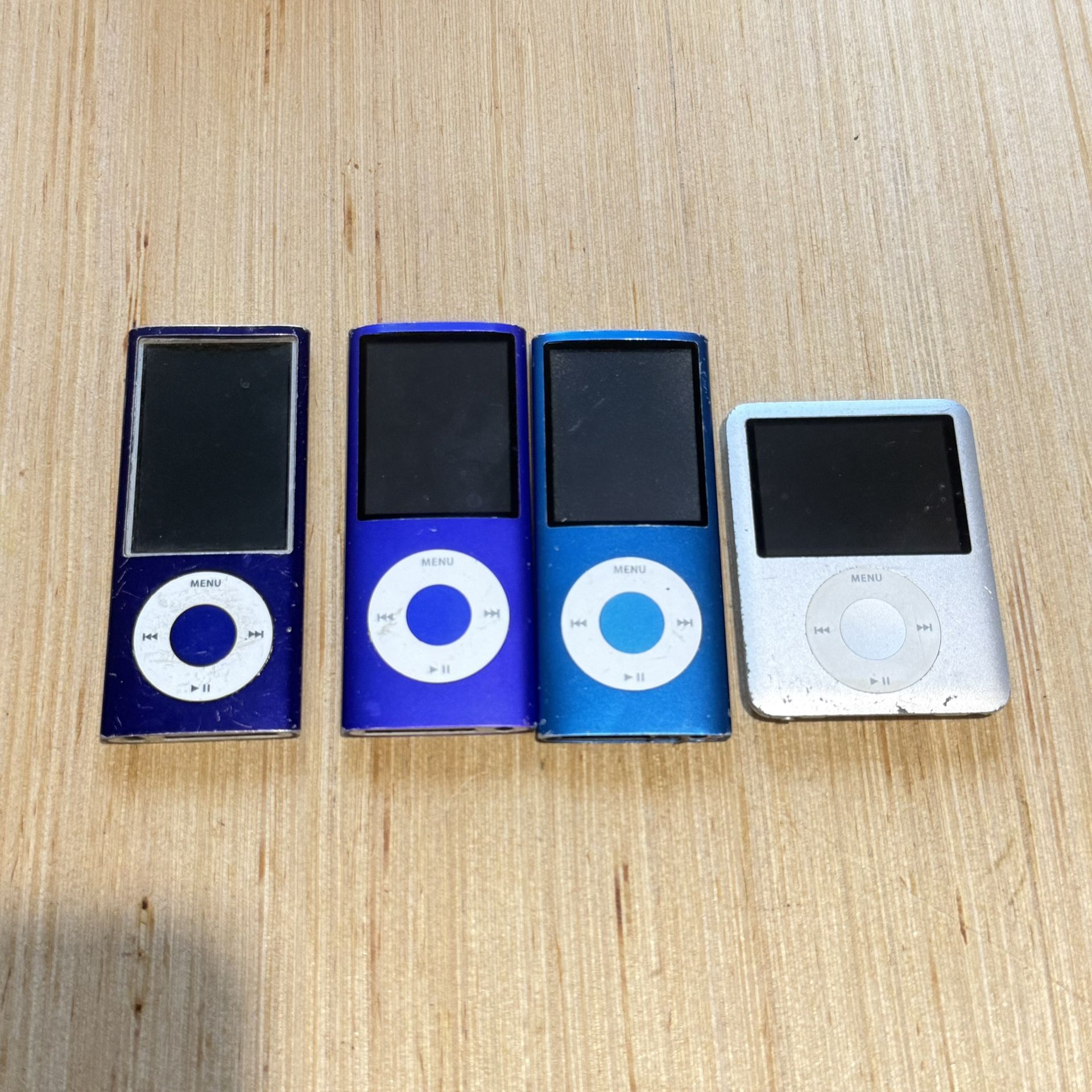Lot Of 4 Apple iPod Nano Broken, A/1236,1320,1285 “Parts/Repair”Read Info Below!
