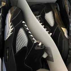 Air Jordan 5 Retro OG ‘Black Metallic Reimagined’ Size 12.5M DS