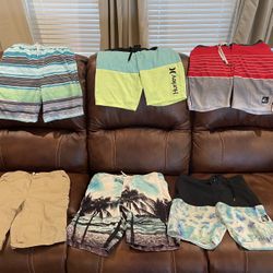 Boys Size 10/12 Large Swimming shorts. Sold As Bundle For $20 Total