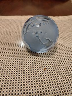 Glass globe paperweight