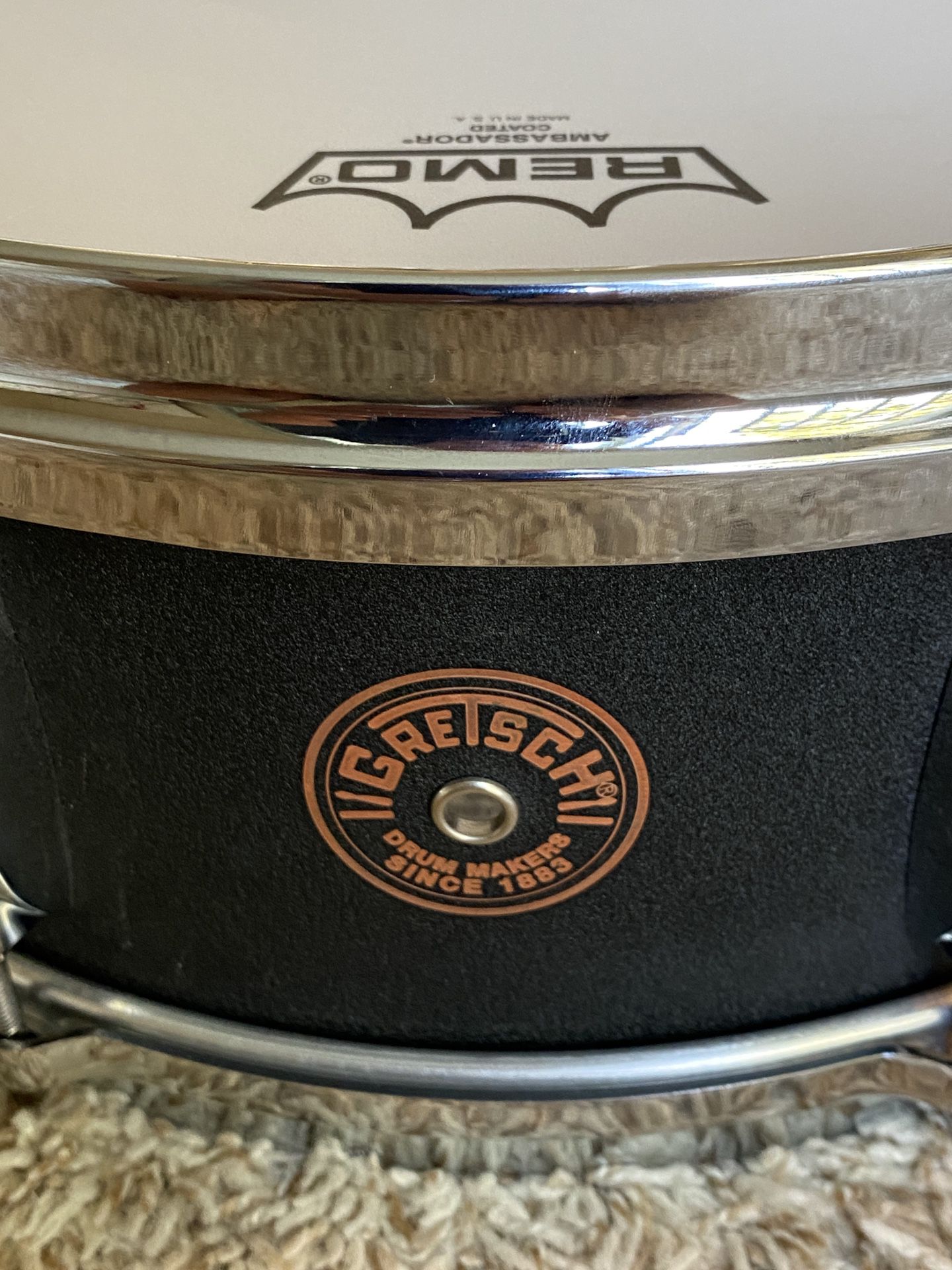 Brand New Gretsch USA Custom Black Copper 14x5 Snare Drum