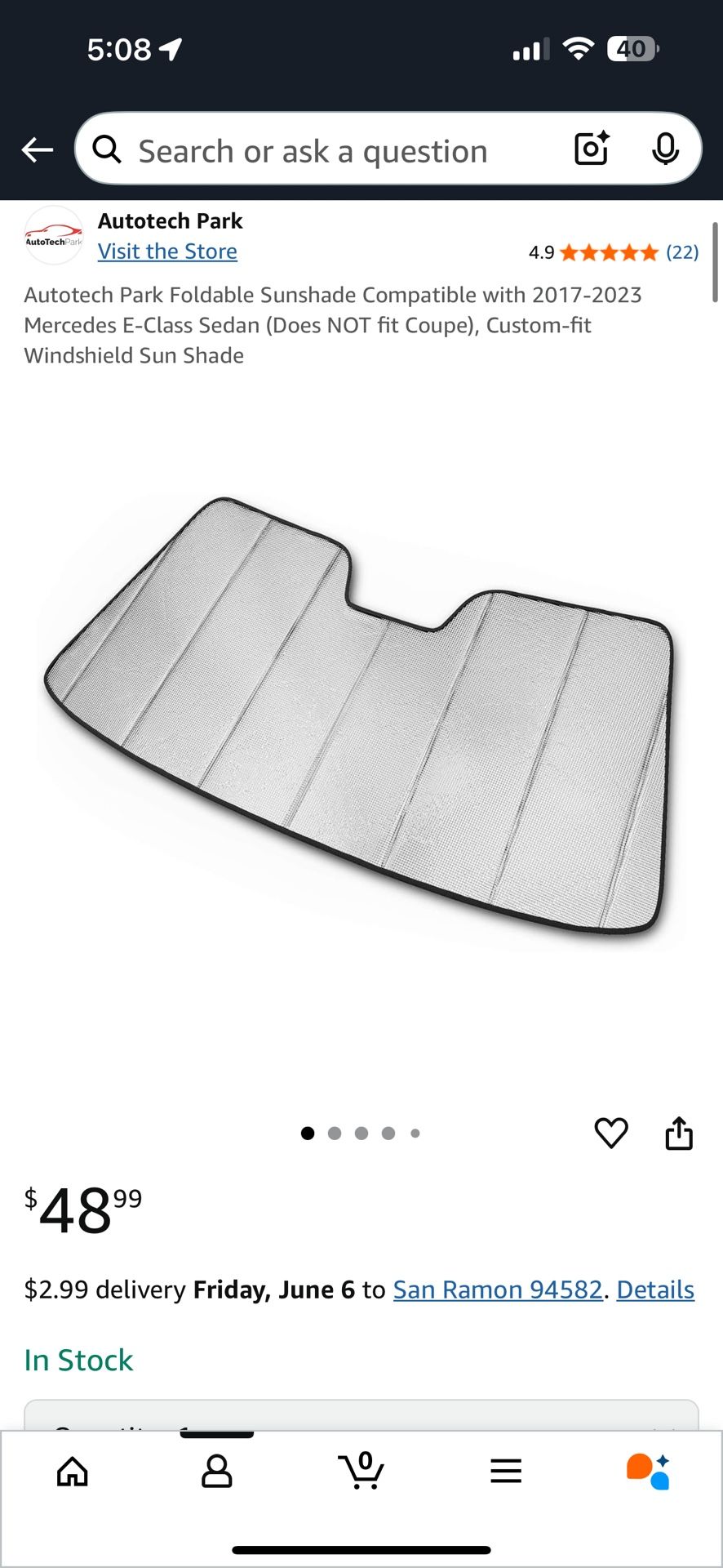 Sunshade For W213 Mercedes E Class