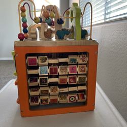 Wooden Activity Cube