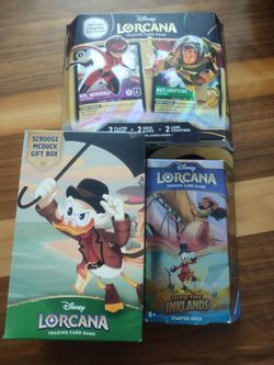 Unopened Disney Lorcana  Decks 70 Dollars For Lot