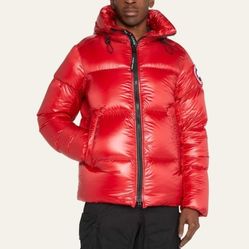 Canada Goose Crofton Jacket Coat Red Large Puffer Bubble