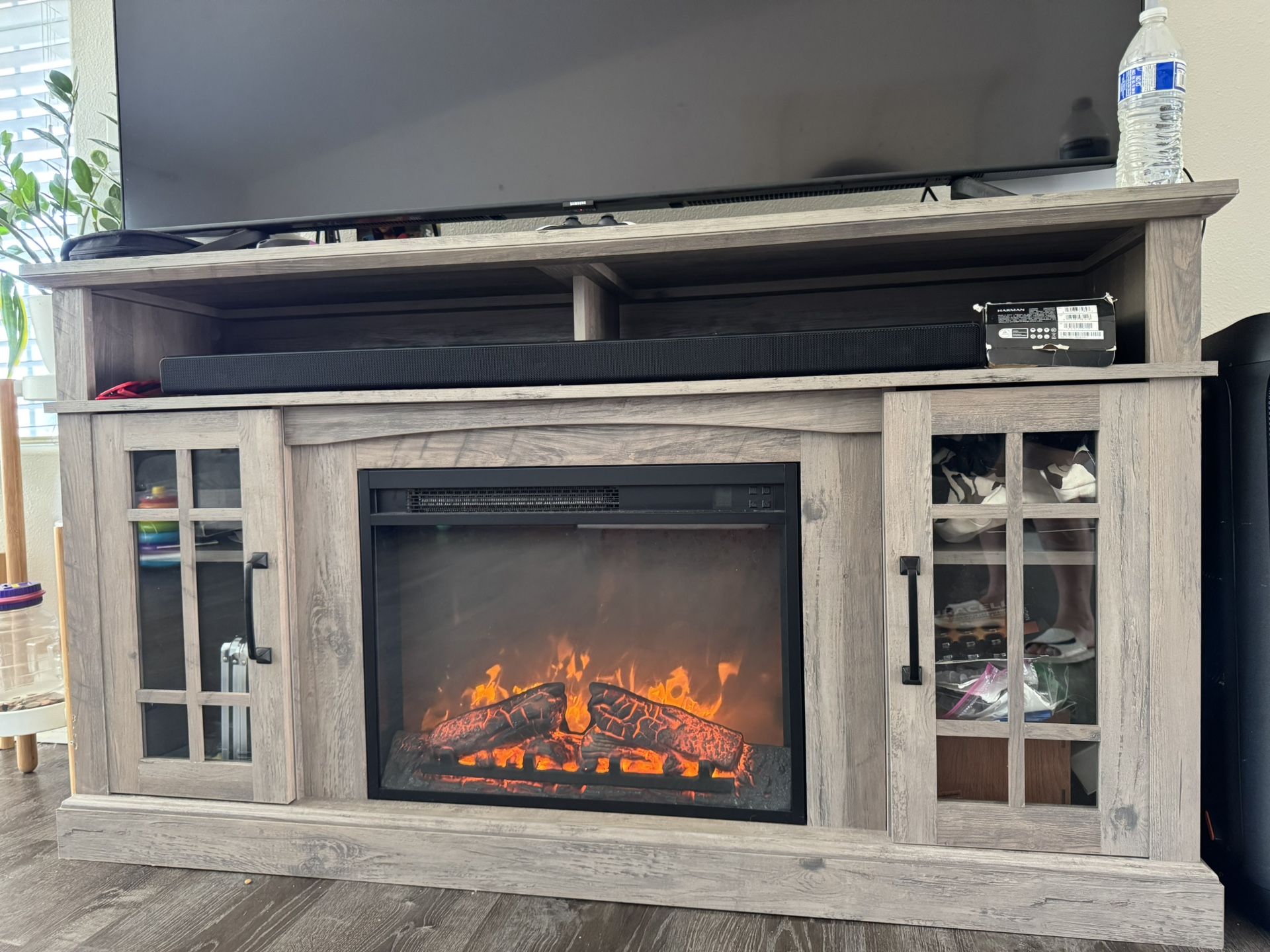 TV stand with Fireplace 