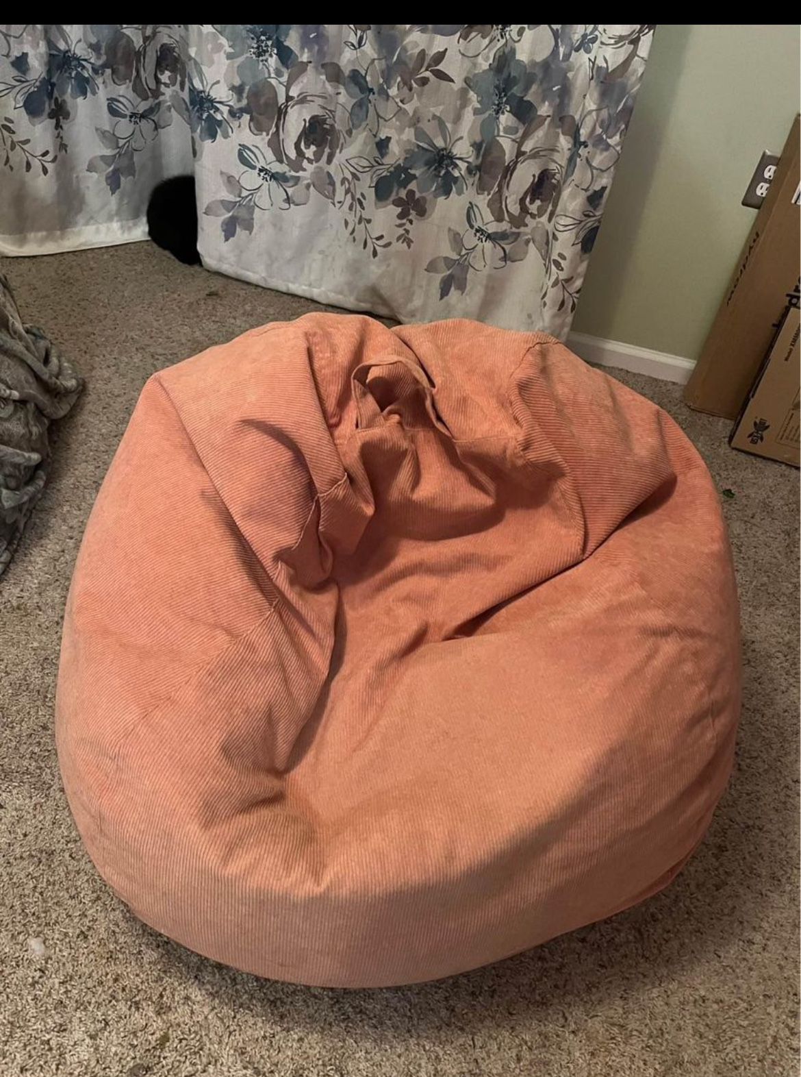Mauve Color Medium Bean Bag Chair - Removable Cover 