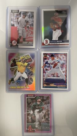 Baseball Cards Insert Lot - Skenes, Ryan, Judge, Mayer, Bregman