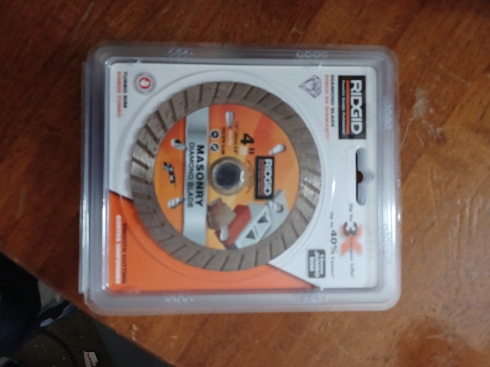 Ridgid 4 In Masonry Diamond Blade