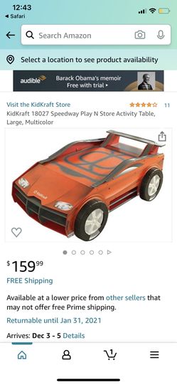 Nib kidkraft speedway table