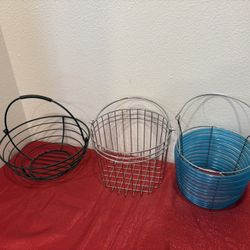 Set of 3 Metal Baskets - $5 Each or $10 for ALL - Simi Valley