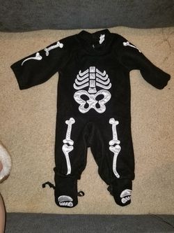 Baby skeleton Halloween costume