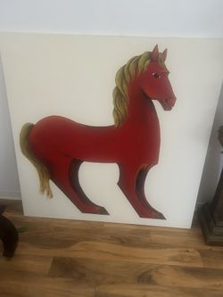 Trojan Horse Canvas Painting